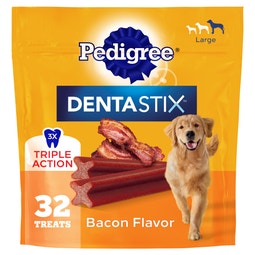 DENTASTIX Large Dog Dental Treats, Bacon image