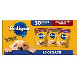 CHOICE CUTS IN GRAVY Adult Wet Dog Food Pouches, 30 Count Variety Pack image