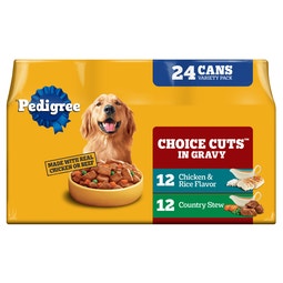 CHOICE CUTS IN GRAVY Adult Wet Dog Food Cans, Country Stew and Chicken & Rice image