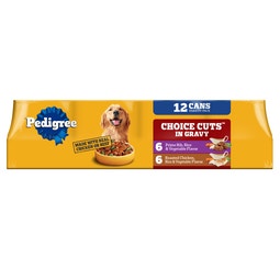 CHOICE CUTS IN GRAVY Adult Wet Dog Food Cans, Prime Rib and Roasted Chicken image