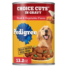 CHOICE CUTS IN GRAVY Adult Wet Dog Food Can, Steak & Vegetable image