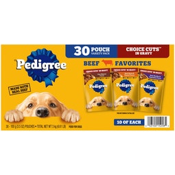 CHOICE CUTS IN GRAVY Adult Wet Dog Food Pouches, Beef Variety Pack image