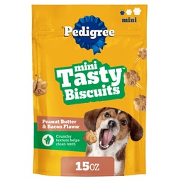 TASTY BISCUITS Mini Dog Treats, Peanut Butter & Bacon image
