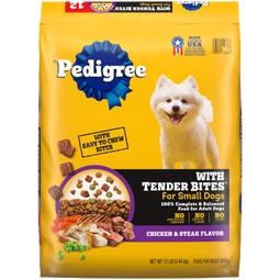 Small Dog Dry Food with TENDER BITES, Chicken & Steak image