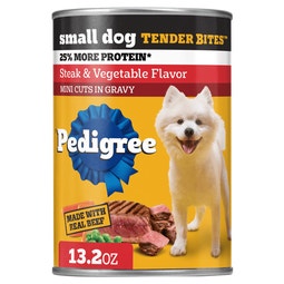 Small Dog Wet Food with TENDER BITES, Steak & Vegetable image