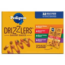 DRIZZLERS Wet Dog Savory Sauce, 32 Count Variety Pack image