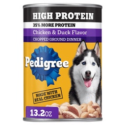 High Protein Chopped Ground Dinner Wet Dog Food Can, Chicken & Duck image