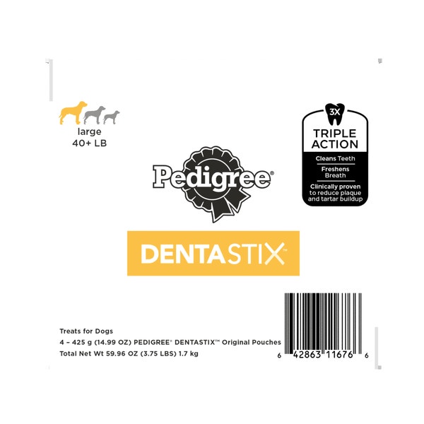 DENTASTIX Large Dog Dental Treats, Original asset 1