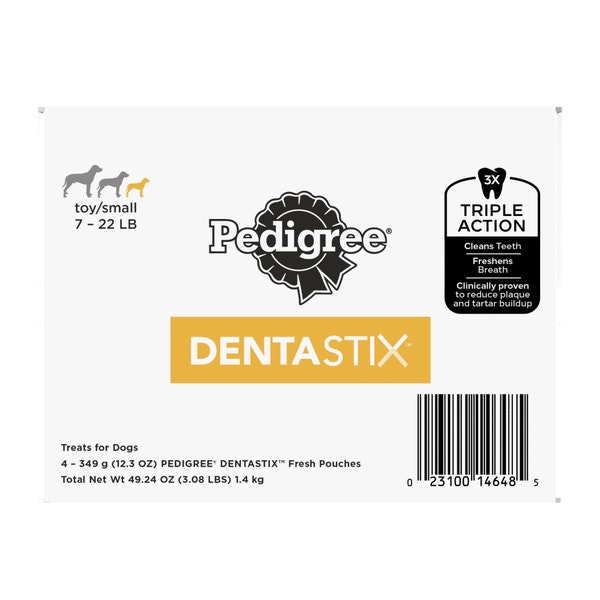DENTASTIX Toy & Small Dog Dental Treats, Fresh asset 1