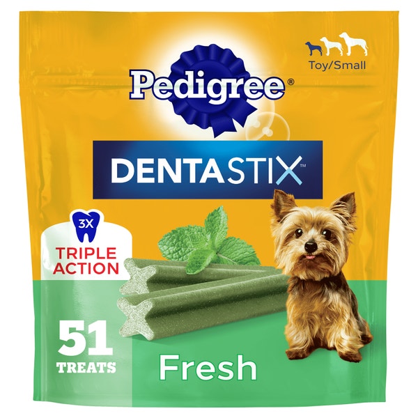 DENTASTIX Toy & Small Dog Dental Treats, Fresh asset 1