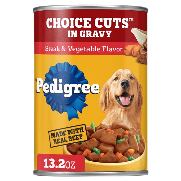 CHOICE CUTS IN GRAVY Adult Wet Dog Food Can, Steak & Vegetable asset 1