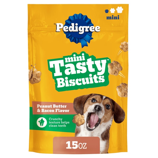 TASTY BISCUITS Mini Dog Treats, Peanut Butter & Bacon asset 1