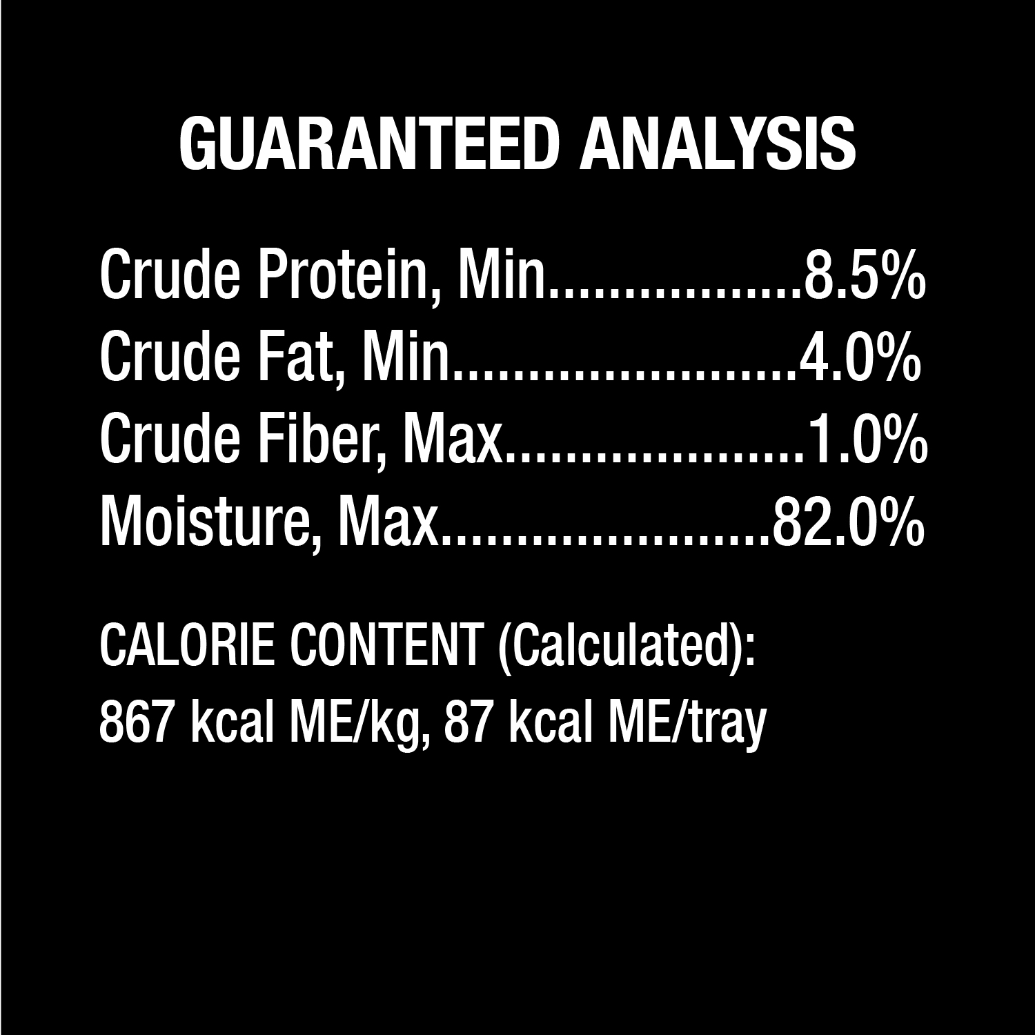 Chicken, Steak & Beef 36ct Multipack guaranteed analysis image 2