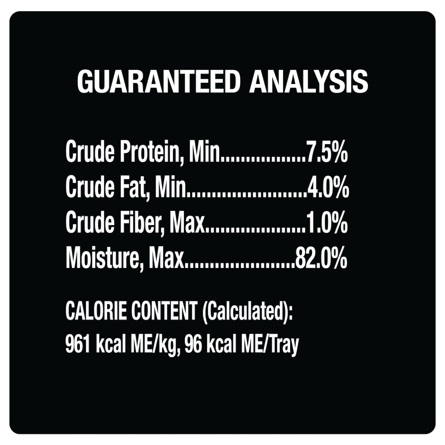 Turkey & Pot Roast Dinners 12ct Multipack guaranteed analysis image 1