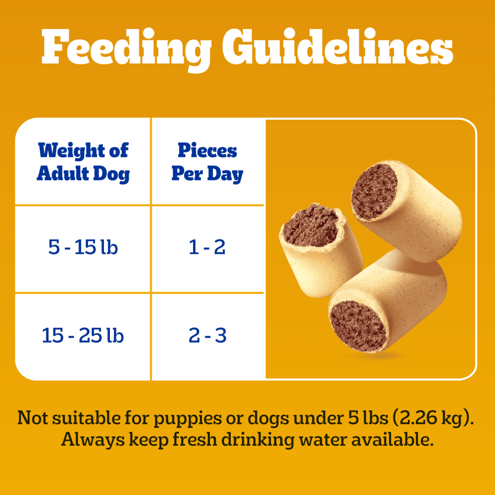 MARROBONE Toy & Small Dog Treats, Real Beef Flavor feeding guidelines image
