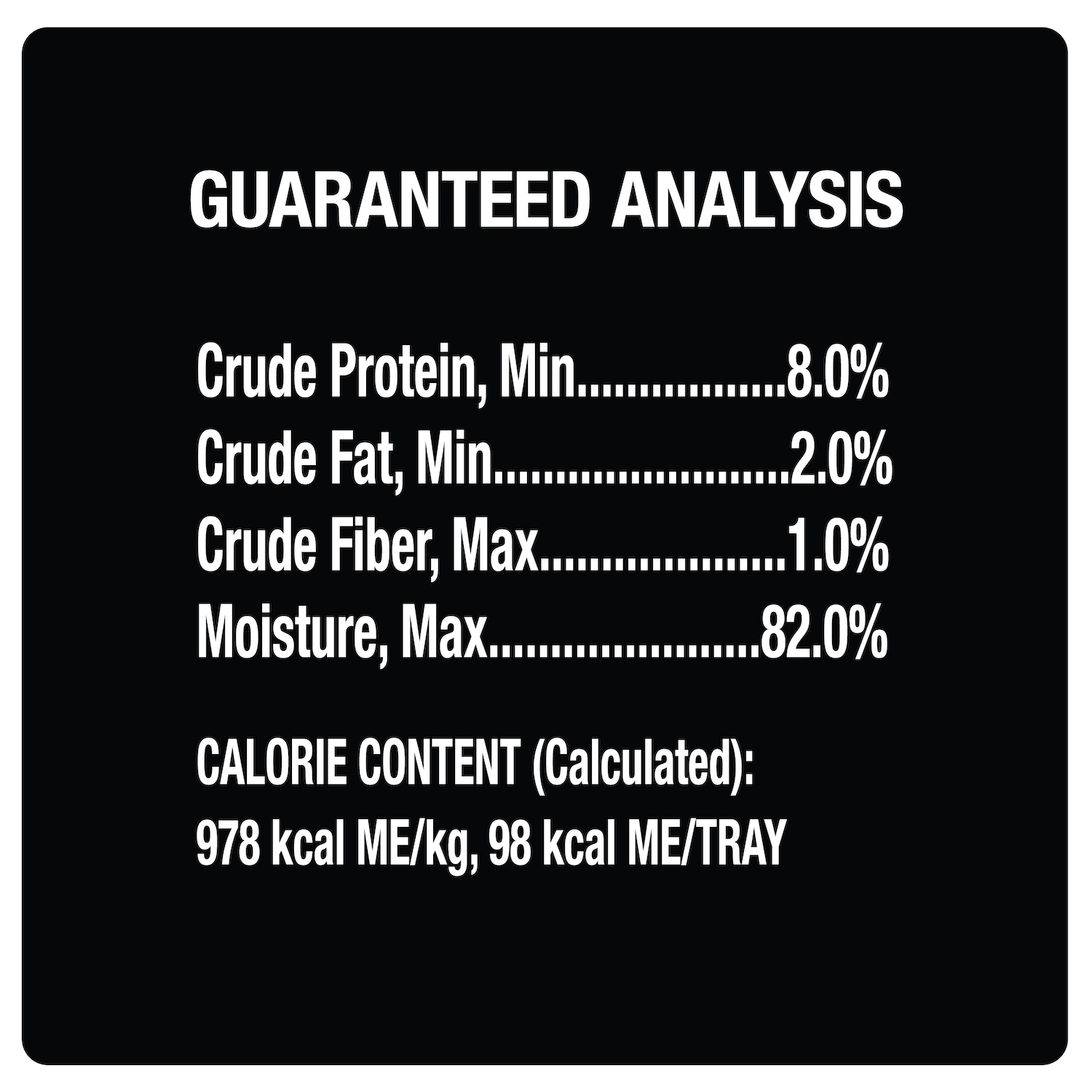 Chicken, Steak & Beef 36ct Multipack guaranteed analysis image 5