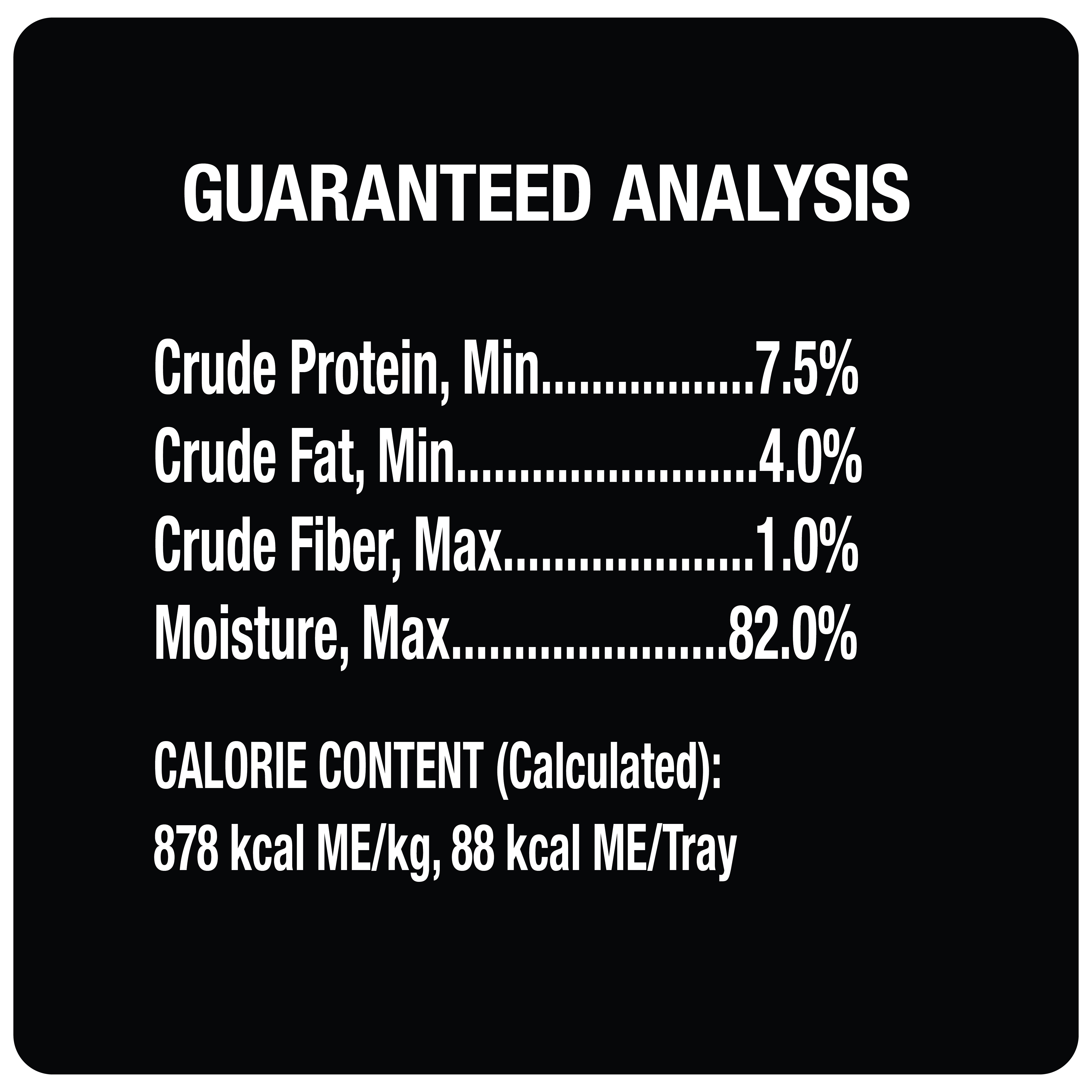 Filets in Gravy Turkey  Filets guaranteed analysis image